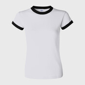 Baby rib short sleeve ringer t-shirt