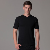 Cafe bar top v-neck short sleeve