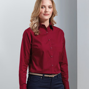 Women's poplin long sleeve blouse