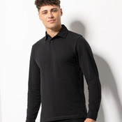 Long sleeve stretch polo