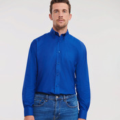 Long sleeve easycare Oxford shirt