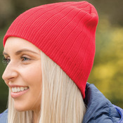 Cotton knitted beanie hat