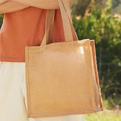 Jute compact tote