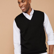 Sleeveless v-neck jumper