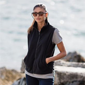 Women's sleeveless microfleece jacket