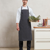 Striped bib apron