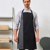 Contrast bib apron