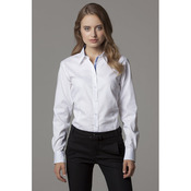 Women's contrast premium Oxford shirt long-sleeved (tailored fit)