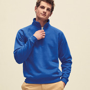 Premium 70/30 zip-neck sweatshirt