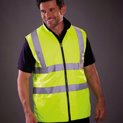 Hi-vis reversible fleece bodywarmer (HV008F)