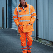 Hi-vis polycotton cargo trousers with kneepad pockets (HV018T/3M)