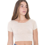 Cotton Spandex Jersey crop tee (RSA8380)