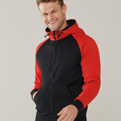 Panelled sports hoodie