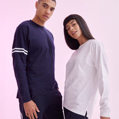 Unisex drop shoulder slogan top