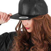 Full leather imitation snapback (6089FL)