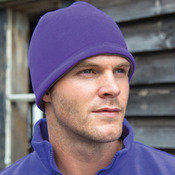 Reversible fleece skull hat