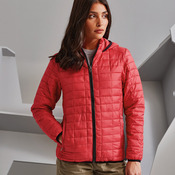 Women's honeycomb hooded jacket