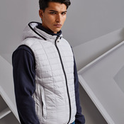 Honeycomb hooded gilet