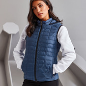 Women's honeycomb hooded gilet