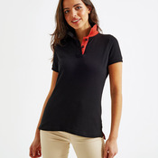 Women's contrast polo