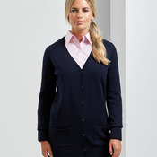 Women's longline knitted cardigan