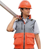 Work-Guard x-over microfleece lined gilet