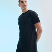 Longline t-shirt with dipped hem