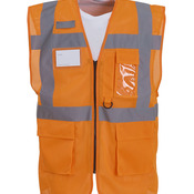 Hi-vis top cool open-mesh executive waistcoat (HVW820)