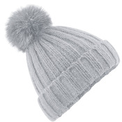 Verbier fur pop pom chunky beanie