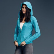 Anvil women's triblend full-zip hooded jacket