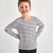 Kids Marinière coastal long sleeve tee